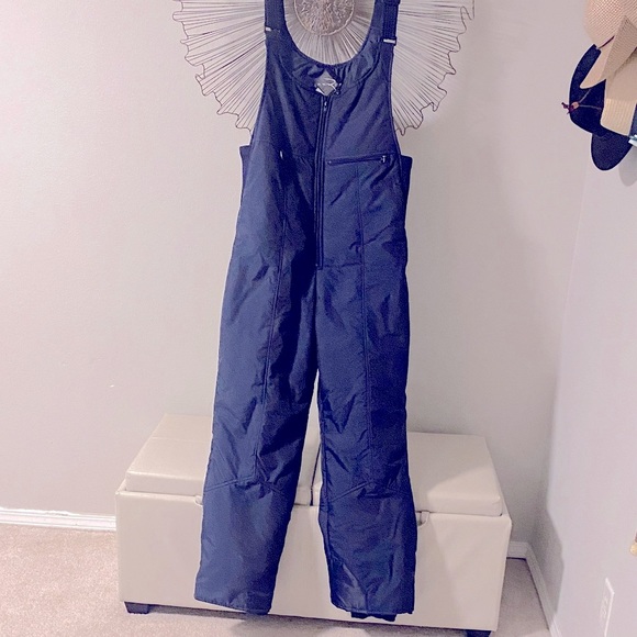 Rawik Skiwear Navy Blue Snow Bib Overalls Women’s  Size Large - Picture 1 of 5